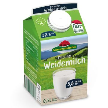 Frische Weidemilch - Schwarzwaldmilch 0,5l
